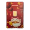 1 gram Gold Bar - PAMP Suisse Lucky Cat (In Assay w/ Sleeve)