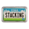Iowa License Plate - Stacking Across America 1oz Silver Bar