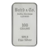 100g Baird & Co 999.9 Fine Silver Bar Minted