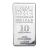 10 oz Silver Bar - Republic Metals Corp. (RMC)