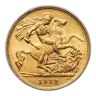 1912 Great Britain Gold Half Sovereign George V BU