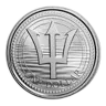 2022 Barbados 1 oz Silver Trident BU