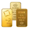 2.5 gram Gold Bar - Brand Varies (No Card)