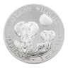 2014 Elephant One Ounce Silver African Wildlife Somalian Bullion Coin