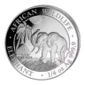 2017 1/4 oz Somalia Silver Elephant Coin