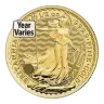 1/2 Oz Gold Great Britain Britannia - BU (Random Year)