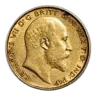 1902-1910 Great Britain Gold Half Sovereign Edward VII AU