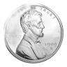 5 oz Golden State Mint Silver Round Lincoln Cent Design .999 Fine