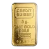 5 gram Gold Bar - Credit Suisse Vintage Design