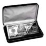 4 oz Silver Bar - 2024 $100 Bill (w/Box & COA)
