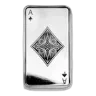 10 oz Silver Bar - Ace of Diamonds