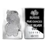 PAMP 5 Ounce Silver Fortuna Bar