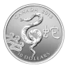 1/2 oz 2013 $10 Year of the Snake - Pure Silver Coin