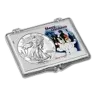 2025 1 oz American Silver Eagle - w/Snap-Lock Holder, Snowmen