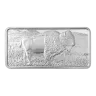 10 OZ SILVER BUFFALO BAR HIGHLAND MINT