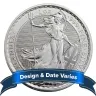 U.K. 2 Pound Silver Britannia .999 1 oz Random Date