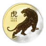 2022 Australia 2 oz Gold Lunar Tiger BU (Series III)