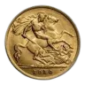 1902-1910 Great Britain Gold Half Sovereign Edward VII BU