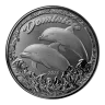 1 oz 99.9% Silver EC8 Dominica Dolphin Coin 2023