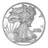 Walking Liberty Silver Round 1 oz