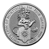 2020 2oz Silver Britain Queen's Beast: The White Lion of Mortimer