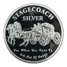 1 oz Stagecoach Silver Round (Fractional)
