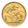 1895-S Australia Gold Sovereign Veil Head Victoria AU