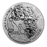 2018 Rwanda 1 oz Silver African Giraffe BU
