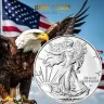 US Mint 1oz American Silver Eagle (Type 2) Coin in Capsule (1oz)
