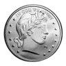 1 oz Silver Round - Barber Design