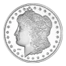 1 oz Morgan Silver Round