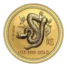 1 Oz Australian Lunar Series "Year of the Snake" Gold Coin (2001) (Series 1)