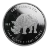 2018 Republic of Chad 1 oz Silver Mandala Rhino (Secondary Market)