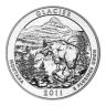 2011 Glacier ATB 5 oz Silver Coin - America The Beautiful
