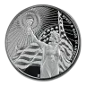 1 OZ SILVER ROUND AMERICAN RESERVE COLUMBIA GODDESS ASAHI MINT