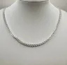 Solid Silver Lady's Franco Chain 2.5mm Thick, 50cm and 11g 925 Hallmarked