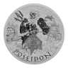 2021 5oz Silver Tuvalu Gods of Olympus Poseidon BU