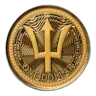 1/10 oz Barbados Trident Gold Coin