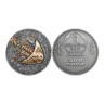 DIPLOCAULUS Evolution of Life 1 Oz Silver Coin 500 Togrog Mongolia 2020 Antique Finish