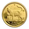2002 Isle of Man 1/25 oz Gold Bengal Cat BU
