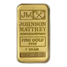 1g Johnson Matthey Gold Bar