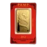 2012 100 gram Gold Bar- PAMP Suisse Year of the Dragon (In Assay)
