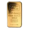 1/2 oz Gold Bar - Credit Suisse