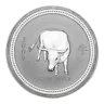 1 oz Silver Lunar Coin Series I (Abrasions)
