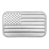 1 oz Silver Bar - American Flag Design (Eagle Back)