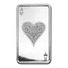 10 oz Silver Bar - Ace of Hearts