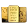 1/10 oz Gold Bar (Varied Condition, Any Mint)