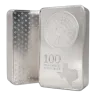 100 oz Texas Mint Silver Bar (New)