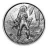 2 oz Silver The Captain Ultra High Relief Silver Round