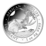 2023 1 oz .999 Fine Silver Somalian African Elephant Coin BU